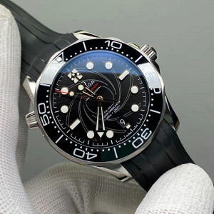 Đồng Hồ Omega Rep 1:1 Omega Seamaster Diver 300M 007 No Time To Die Black Edition 42mm VS Factory