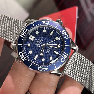 Đồng Hồ Omega Rep 1:1 Omega Seamaster Diver 300M 007 No Time To Die Blue Dial 42mm VS Factory