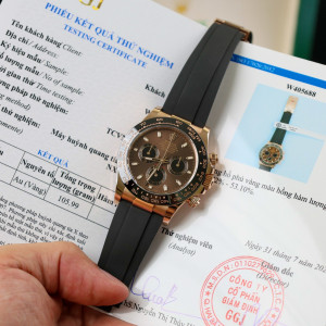 Đồng Hồ Rolex Rep 1:1 Rolex Daytona Chocolate Bọc Vàng 18K 40mm BT Factory