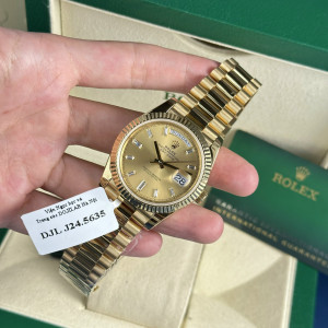 Đồng Hồ Rolex Rep 1:1 Rolex Day-Date Chocolate 40mm QF Factory