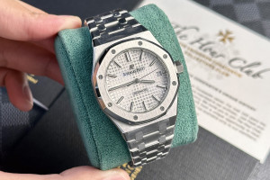 Đồng Hồ AP Rep 1:1 Audemars Piguet Royal Oak 15450ST White 37mm APS Factory