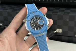 Đồng Hồ Hublot Rep 1:1 Hublot Big Bang Unico Ceramic Sky Blue 42mm BBF Factory