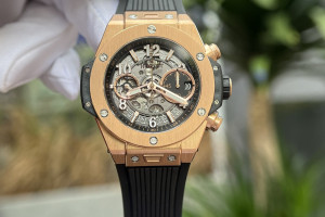 Đồng Hồ Hublot Rep 1:1 Hublot Big Bang Unico Skeleton King Gold 42mm BBF Factory