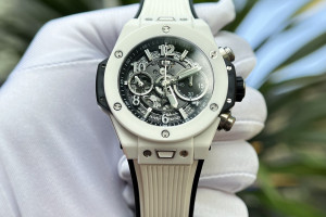 Đồng Hồ Hublot Rep 1:1 Hublot Big Bang Unico Skeleton White Dial 42mm BBF Factory