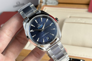 Đồng Hồ Omega Rep 1:1 Omega Seamaster Aqua Terra 150M Co-Axial Master Chronometer Blue 41mm VS Factory