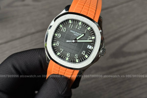 Đồng Hồ Patek Rep 1:1 Patek Philippe Aquanaut 5167 Dây Orange Grey Dial 40mm 3K Factory