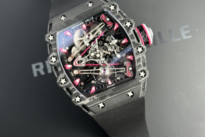 Đồng Hồ RM Rep 1:1 Richard Mille RM38-02 Bubba Watson Black Skeleton Quartz TPT 43.7 x 50mm RM Factory