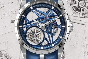 Đồng Hồ RD Rep 1:1 Roger Dubuis Excalibur Monotourbillon RDDBEX0889 Blue Skeleton 42mm BBR Factory