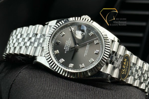 Đồng Hồ Rolex Rep 1:1 Rolex Datejust 41 126334 Oystersteel Grey Dial Mặt Xám Chải Tia 41mm Clean Factory