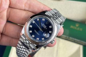 Đồng Hồ Rolex Rep 1:1 Rolex Datejust 126334 Mặt Xanh Nạm Kim Cương 41mm CLEAN Factory