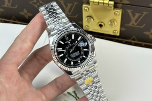 Đồng Hồ Rolex Rep 1:1 Rolex Sky Dweller Mặt Đen 326934 42mm ZF Factory